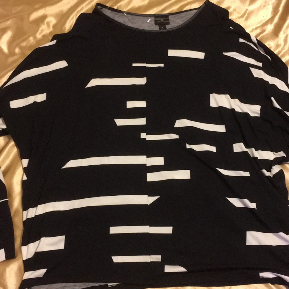 A black and white Worthington shirt